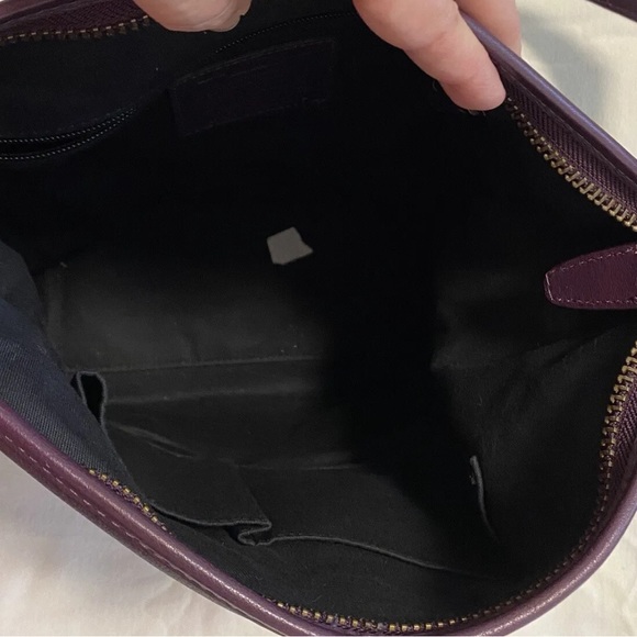 Coach Legacy Purple Leather Studded Archival Duffel Shoulder Bag 26413 - Picture 3 of 5